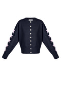 Gebreide Cardigan Vrouwen Kort Model Sterrenpatroon