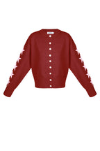 Gebreide Cardigan Vrouwen Kort Model Sterrenpatroon