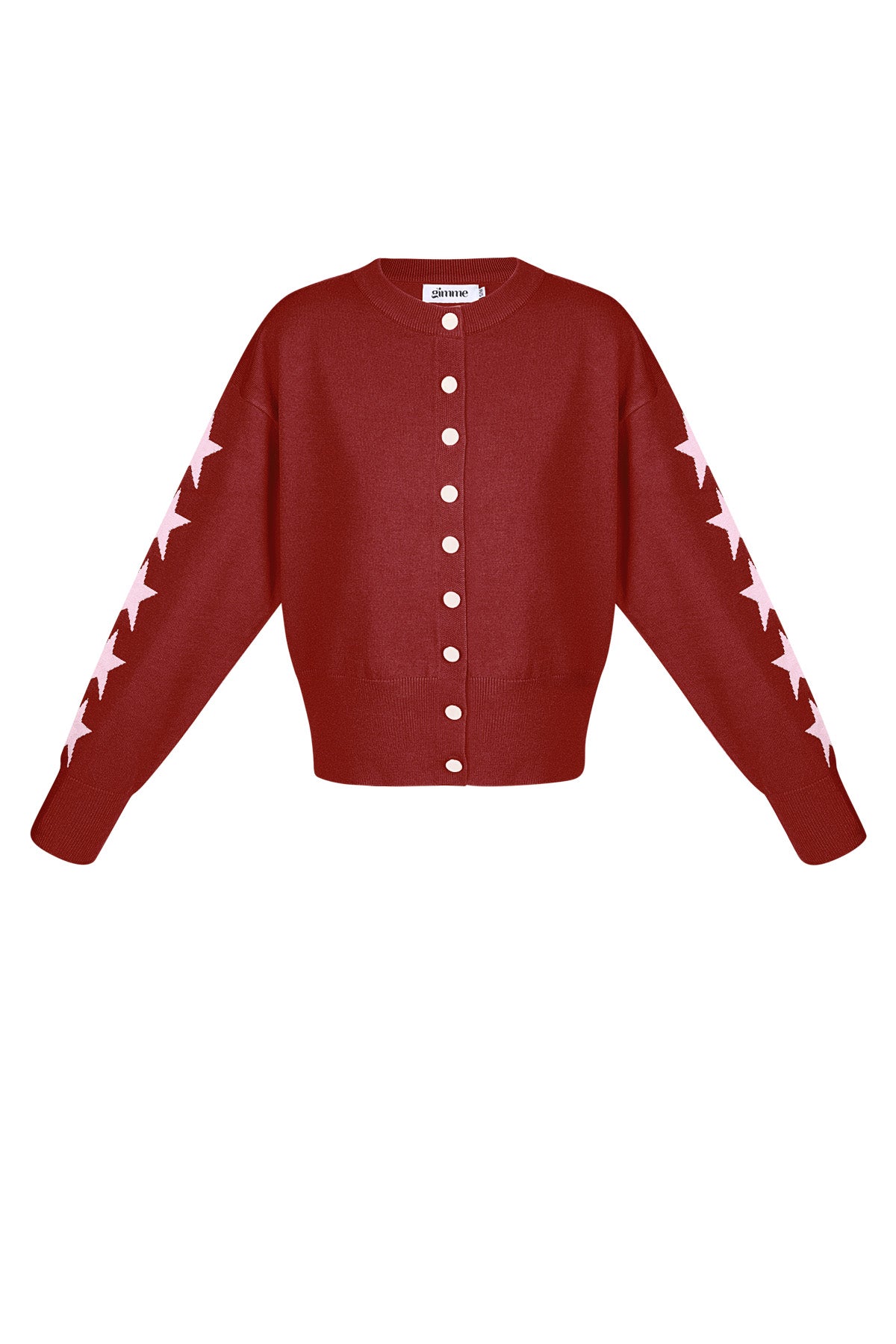 Gebreide Cardigan Vrouwen Kort Model Sterrenpatroon