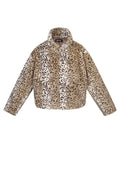 Dames Jas Luipaardprint Warm en Comfortabel