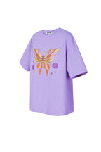 T-shirt Oversized Vlinder Print