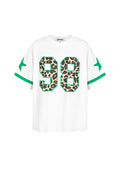 T-shirt Oversized Luipaardprint Nummer 98