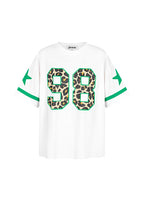 T-shirt Oversized Luipaardprint Nummer 98