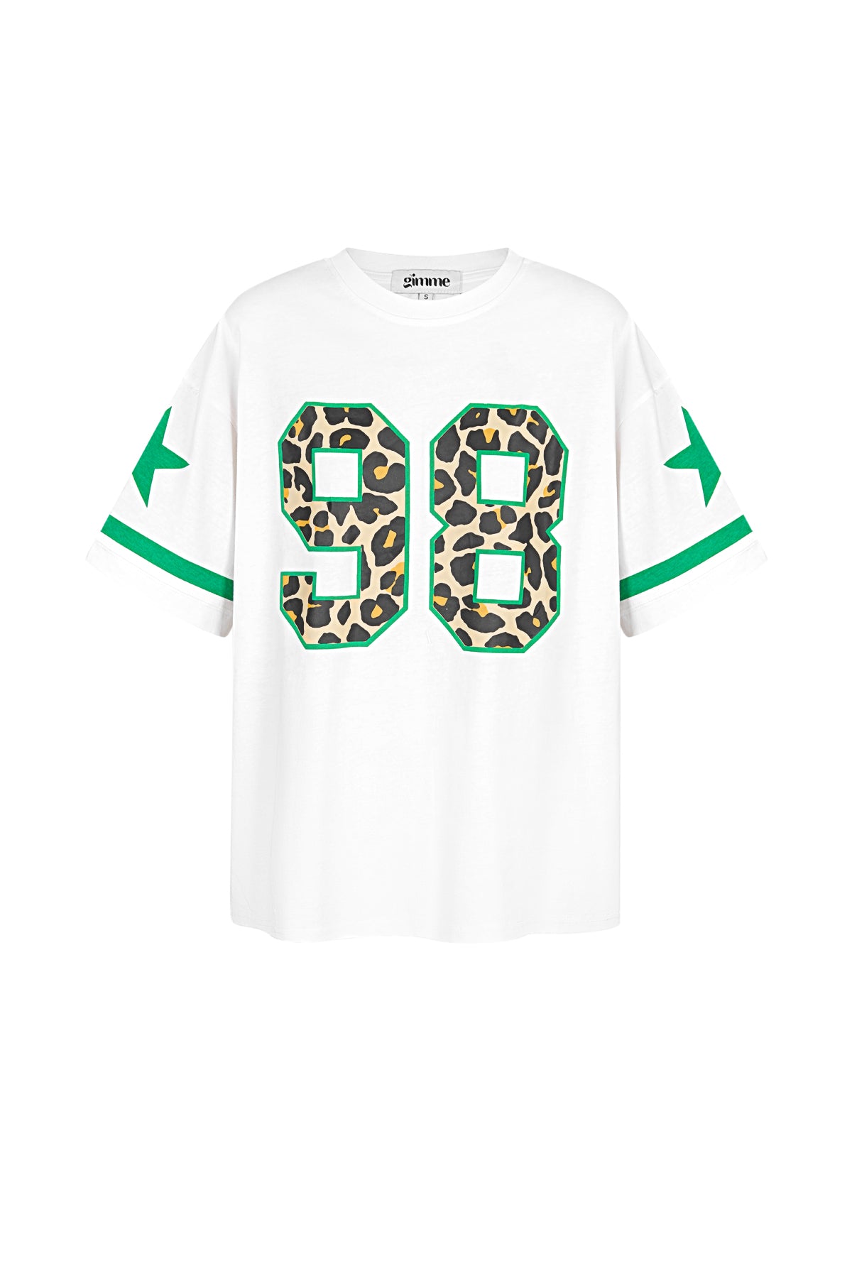 T-shirt Oversized Luipaardprint Nummer 98