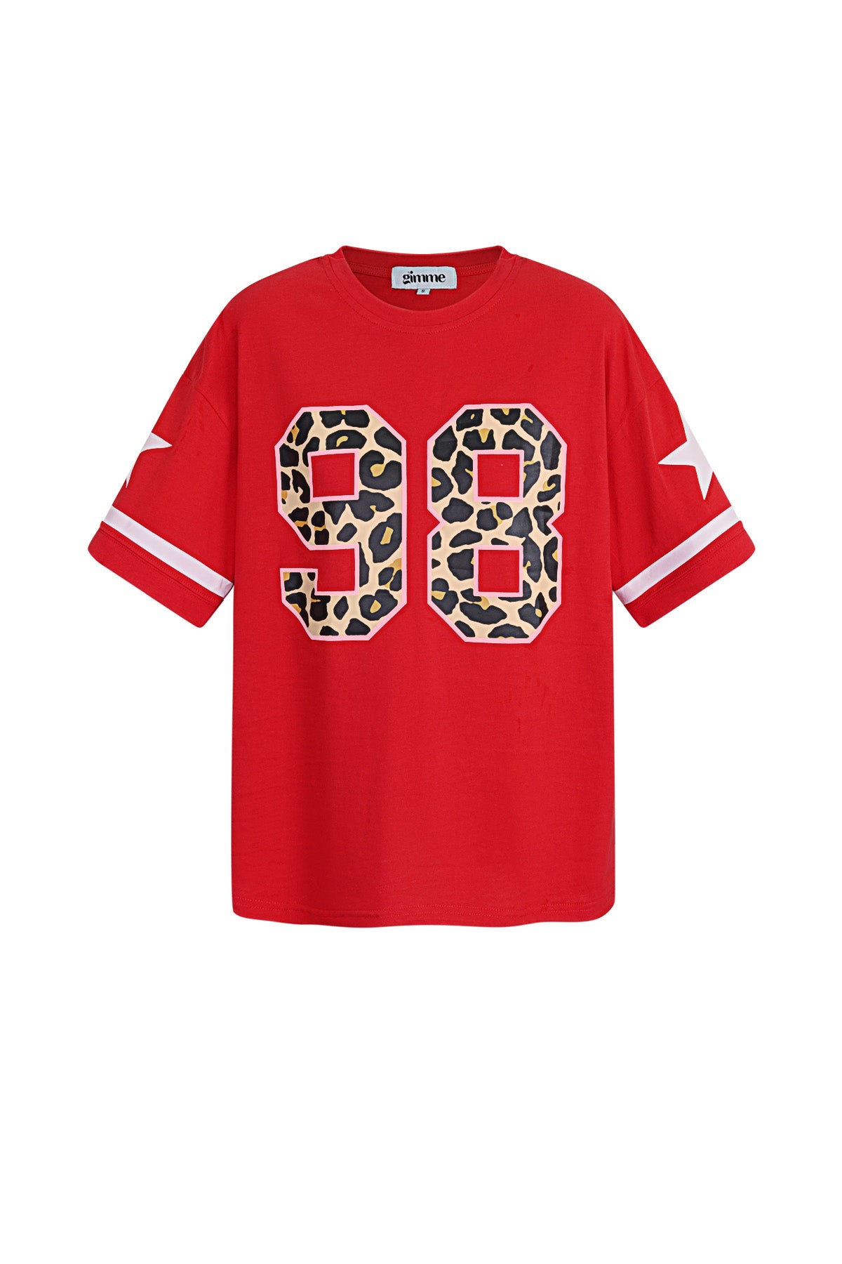 T-shirt Oversized Luipaardprint Nummer 98