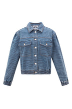 Stijlvolle Blauwe Denim Jasje