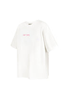 Cotton Vrouwen T-shirt Oversized Saint Tropez Print