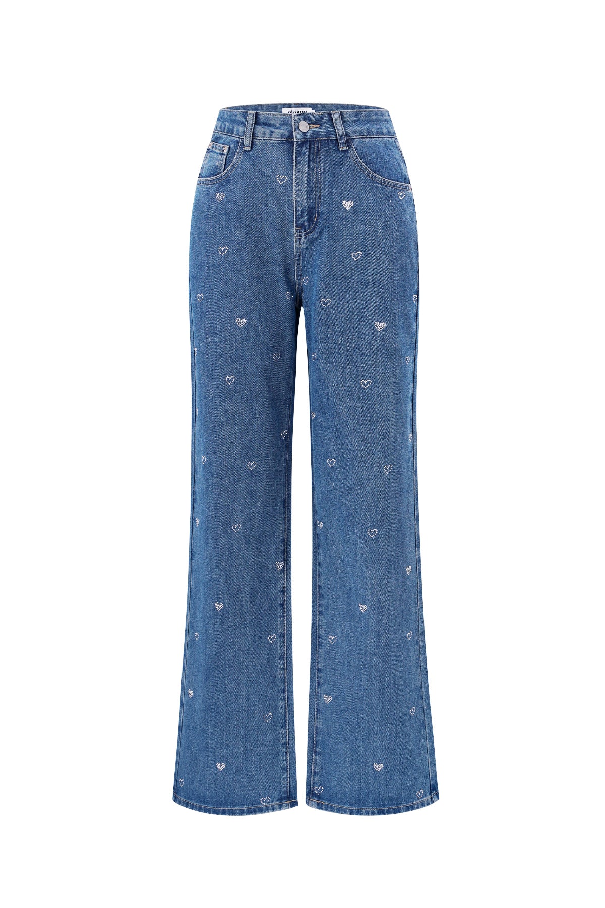 Rechte Jeans Hart Borduurwerk Casual
