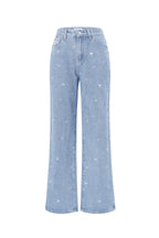 Rechte Jeans Hart Borduurwerk Casual