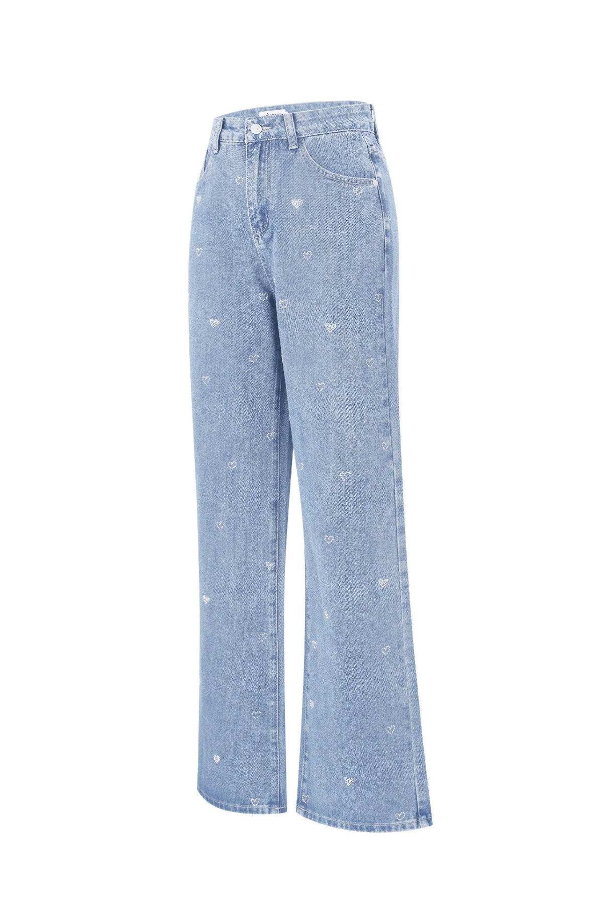Rechte Jeans Hart Borduurwerk Casual