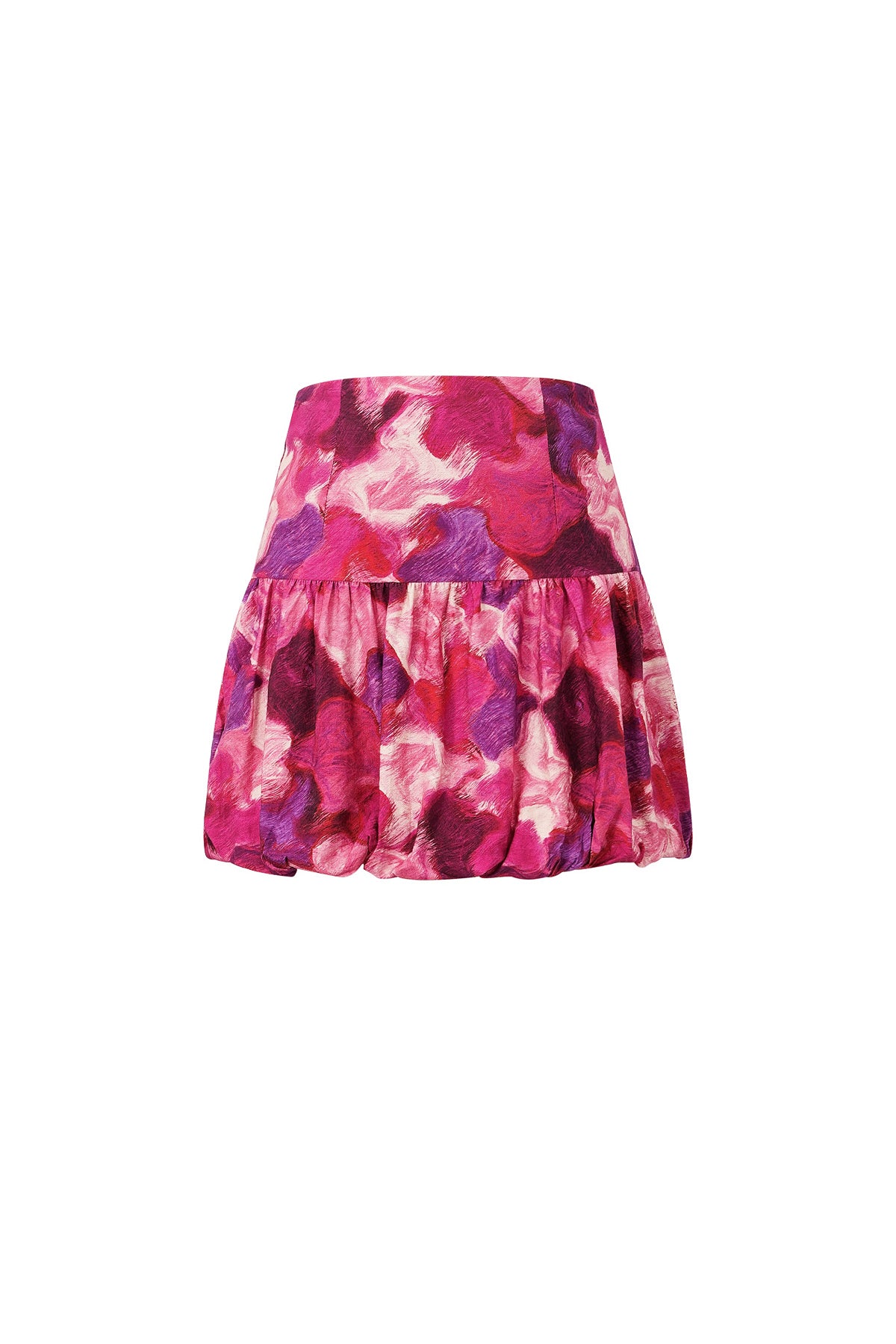 Minirok met Plooien Ontwerp Fuchsia