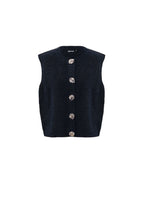 Gebreide Vest Casual Solide Kleur