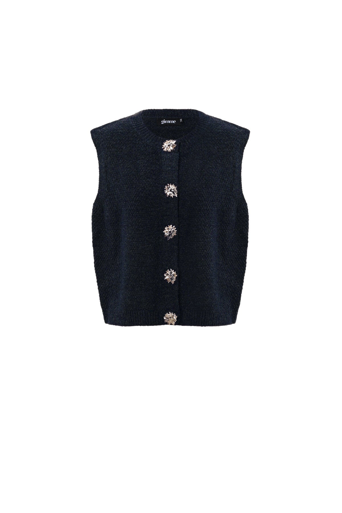 Gebreide Vest Casual Solide Kleur
