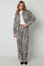 Cotton Denim Vrouwen Jas Street Elegant Specialty Dierenprint