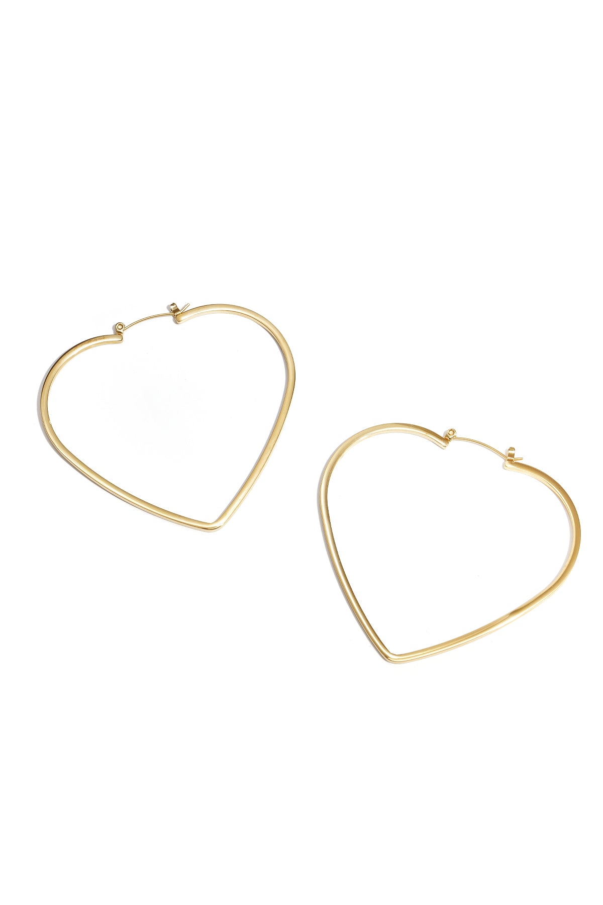 Minimalistische Hart Oorbellen