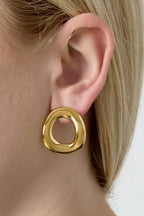 Organic Hoops Oorbellen