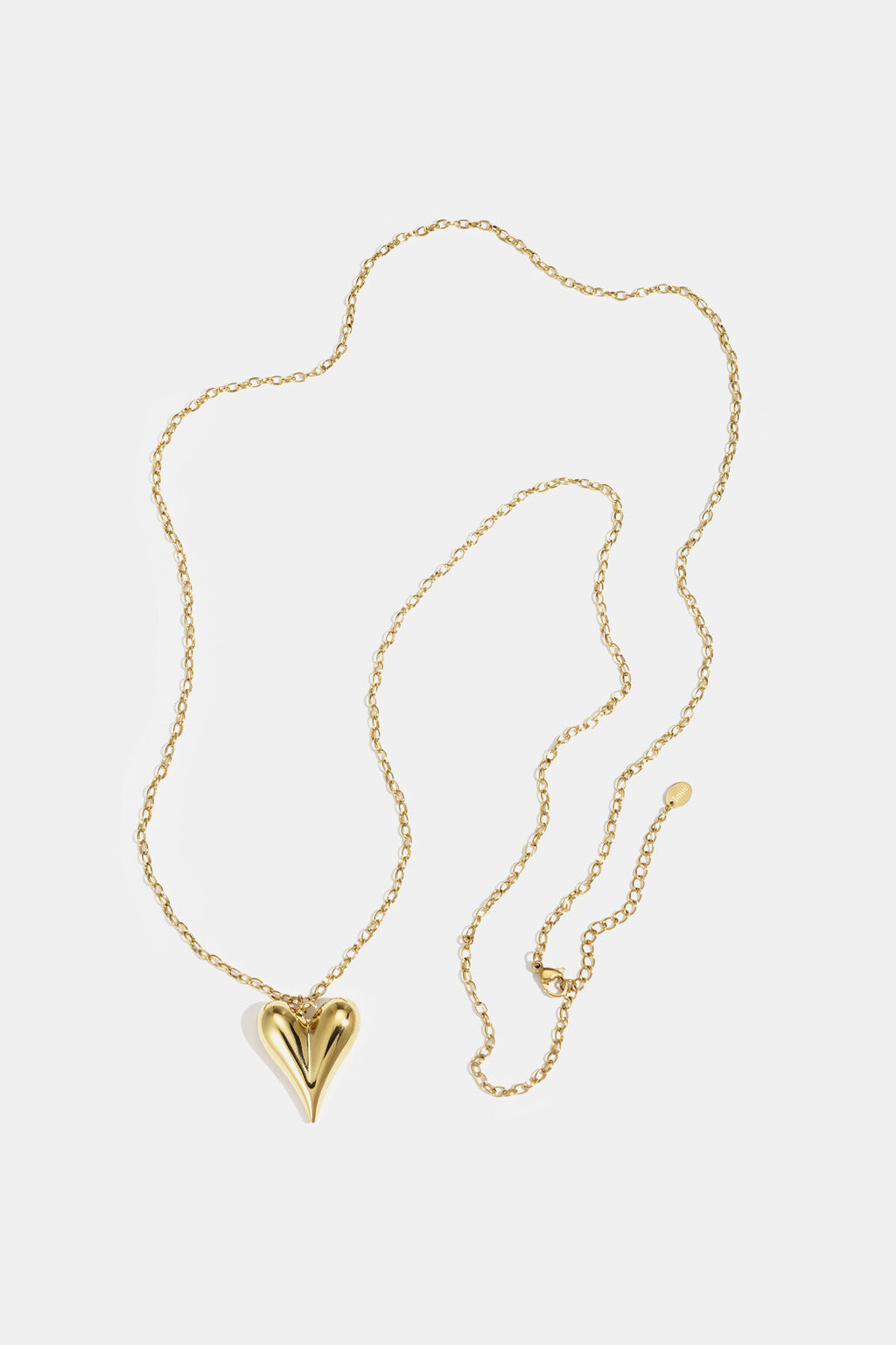 Elegante lange hartvormige ketting