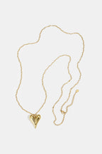 Elegante lange hartvormige ketting