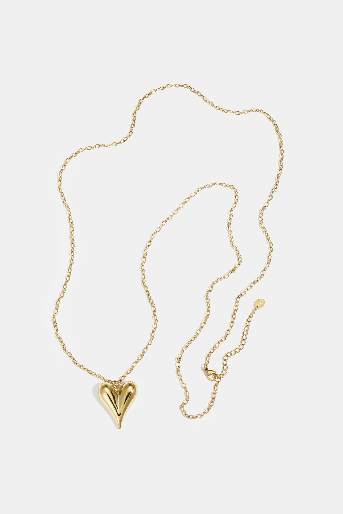 Elegante lange hartvormige ketting