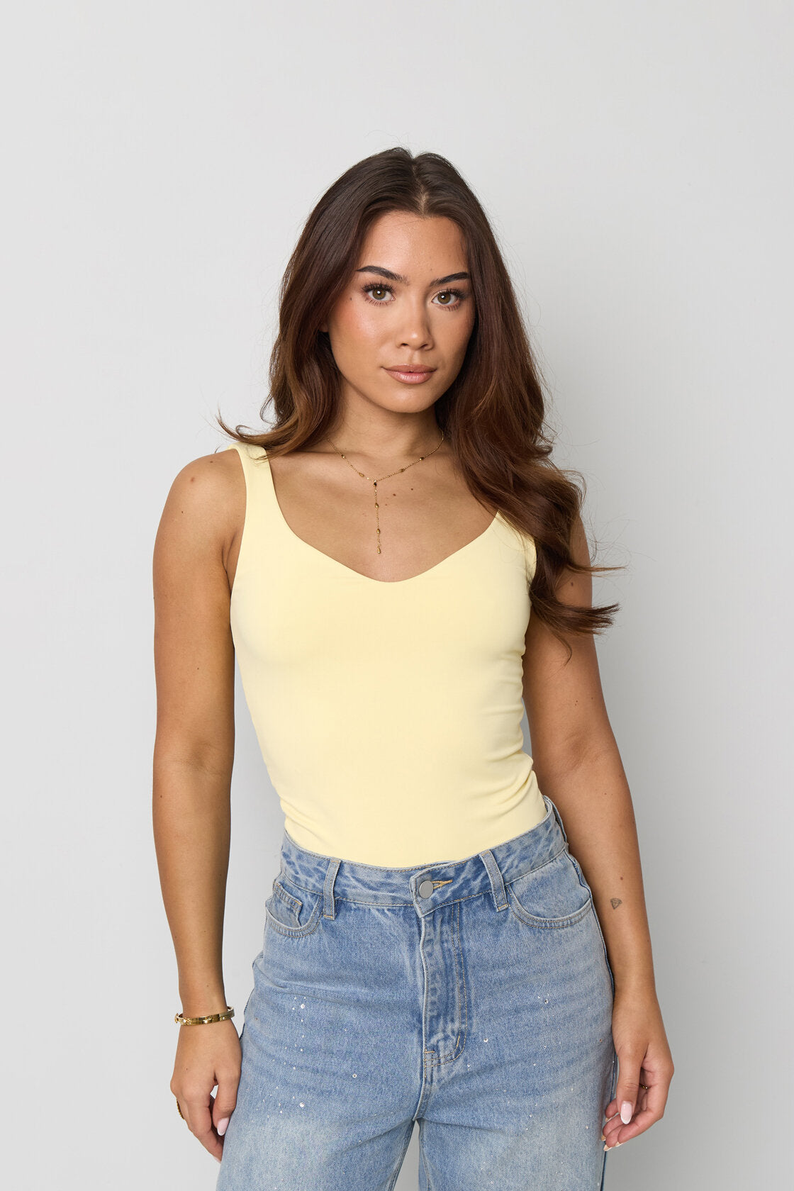 Zachte Geknakte Tanktop