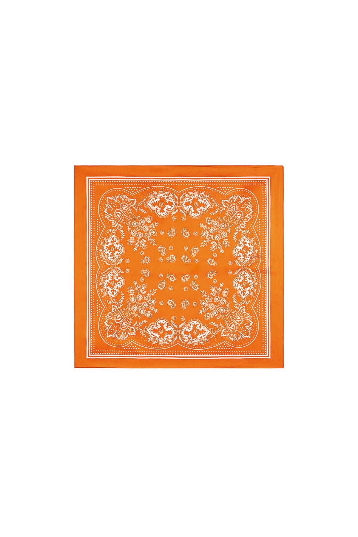 Elegante Oranje Paisley Zomer Sjaal