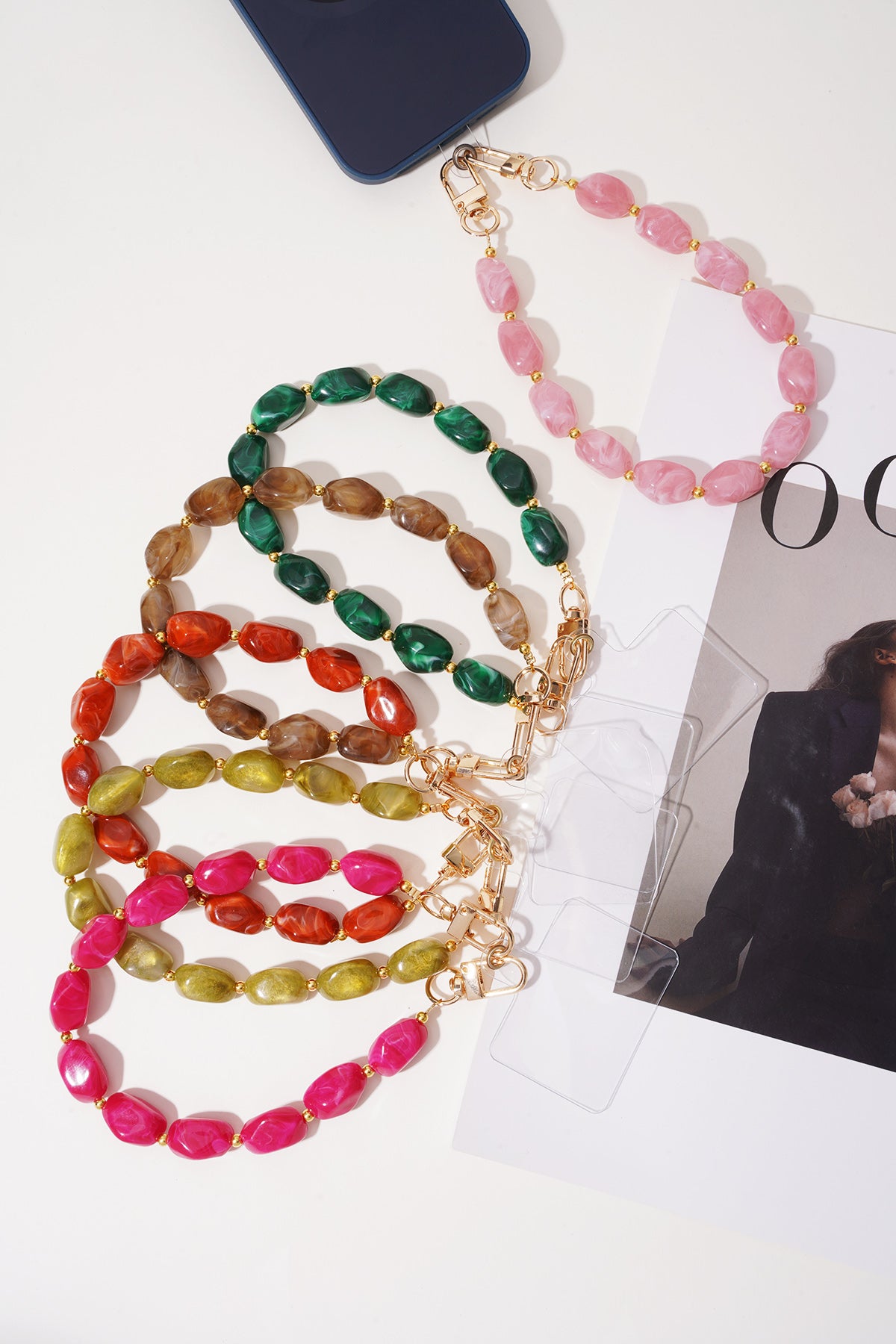 Stijlvolle Acryl Telefoonketting