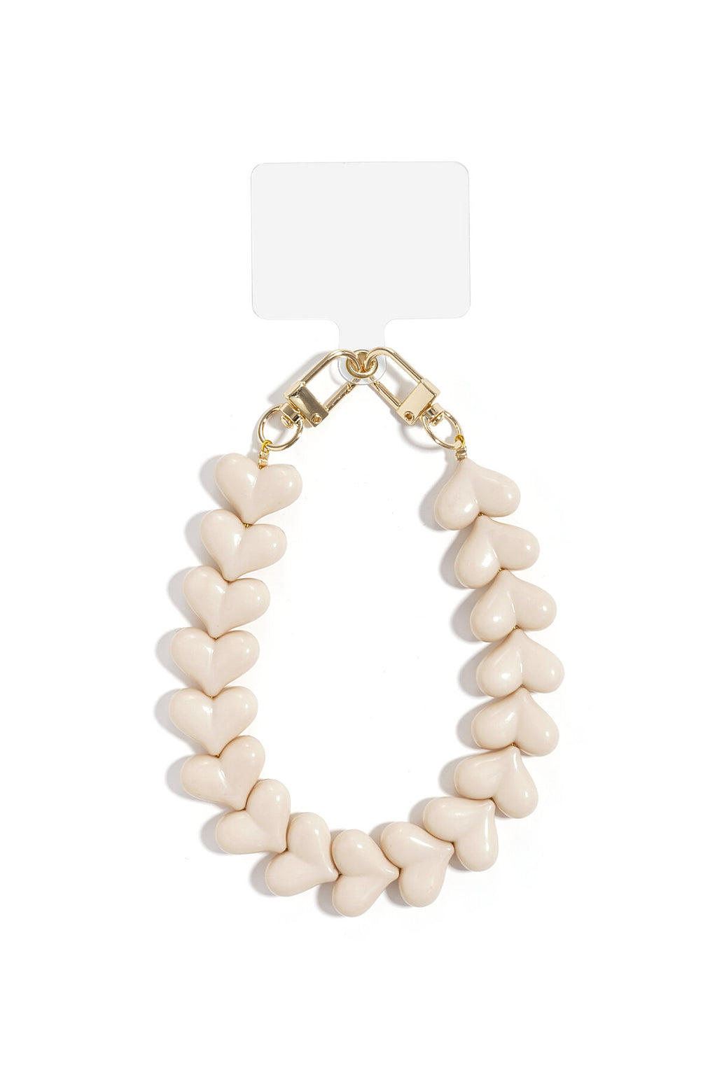 Acryl Hart Telefoonketting
