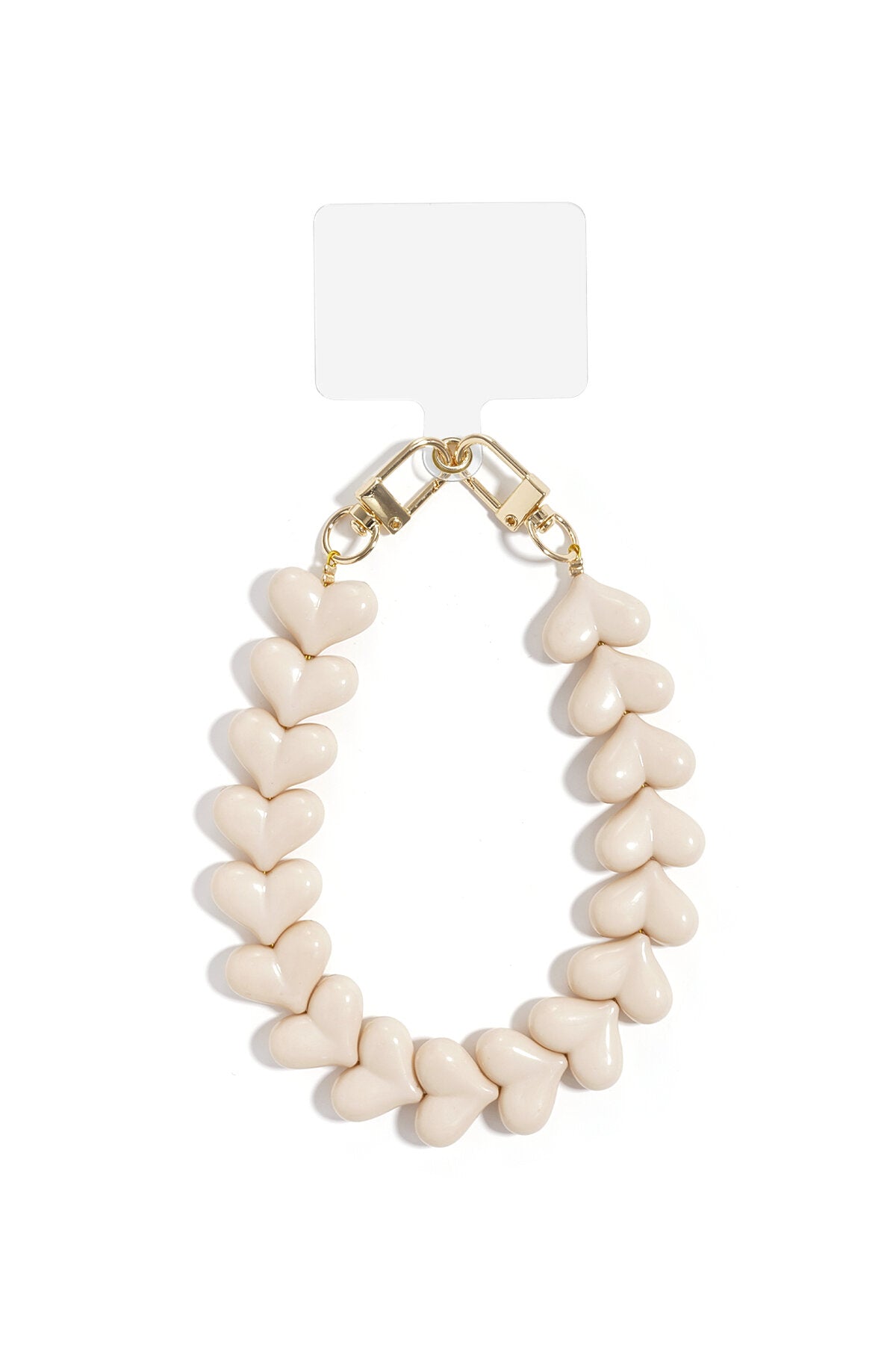 Acryl Hart Telefoonketting