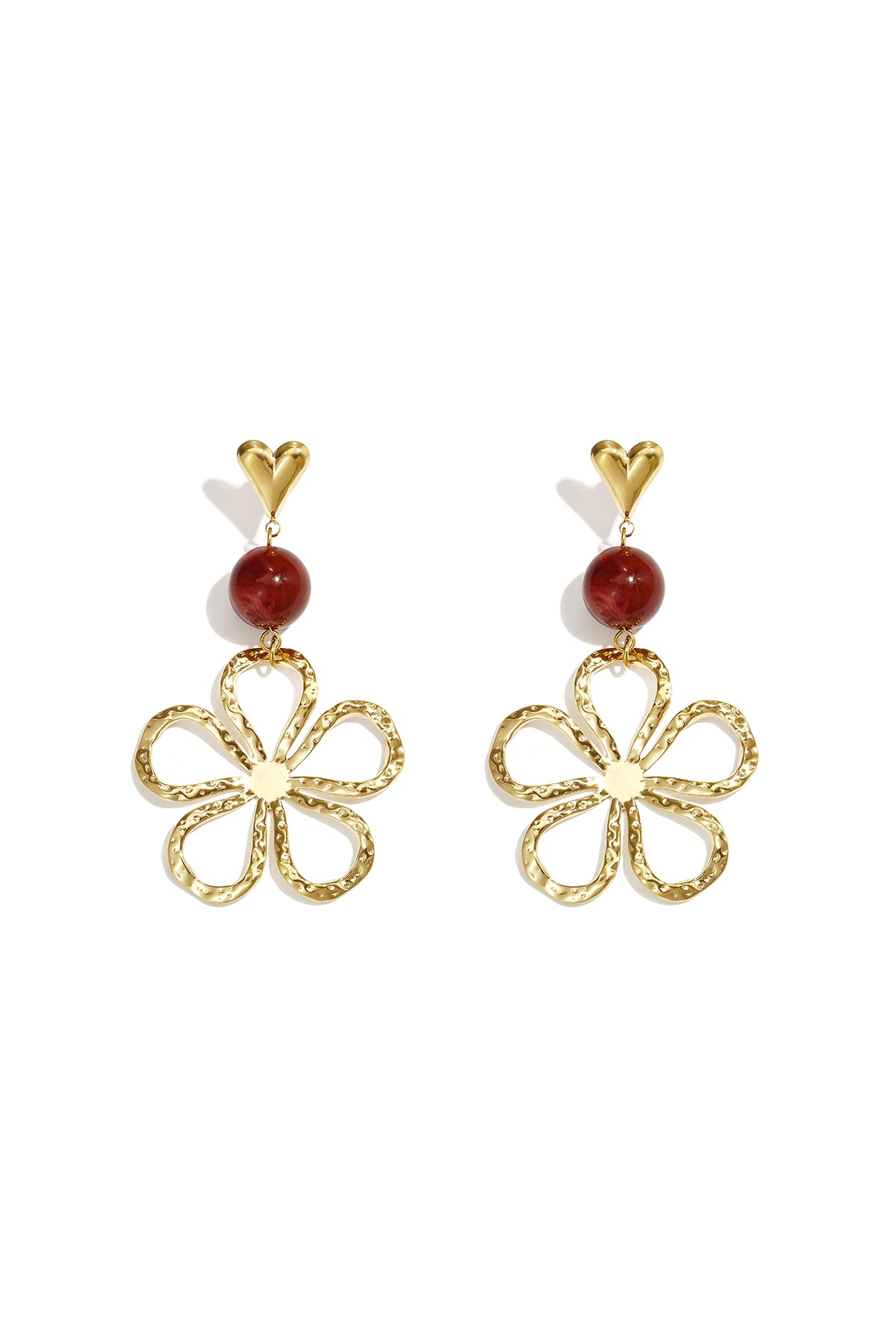 Oorbellen Met Bloemen Hangertjes 