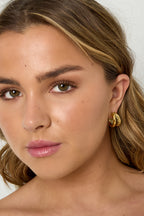 Small Double Braided Hoops Oorbellen