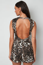 Sleeveless Top Leopard Print