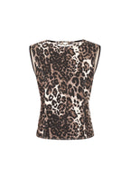 Sleeveless Top Leopard Print