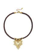 Gevlochten Ketting Met Hartje