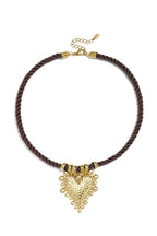 Gevlochten Ketting Met Hartje
