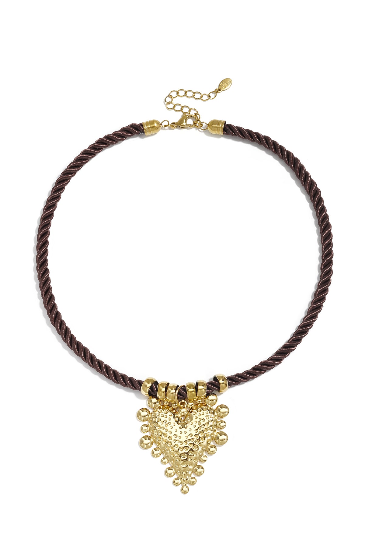 Gevlochten Ketting Met Hartje