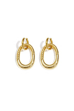 Statement Oorbellen Met Gedetailleerde Ovale Hanger