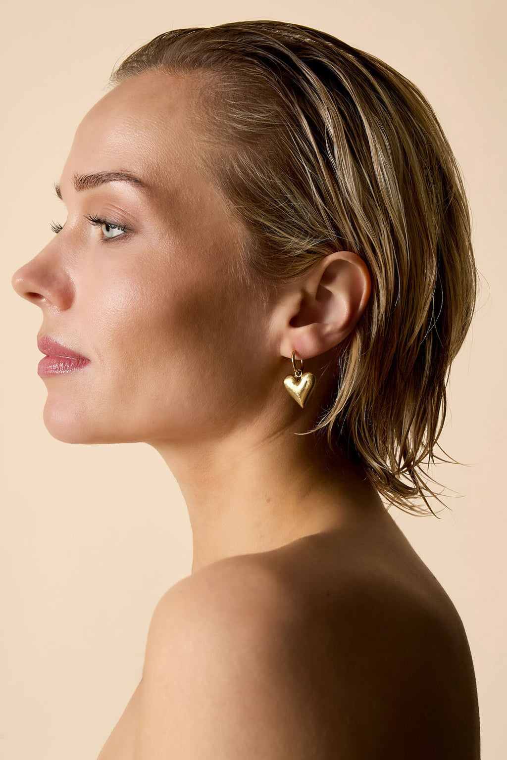 Elegante Hartvormige Oorbellen