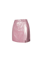 PU Minirok Sexy Solide Kleur 
