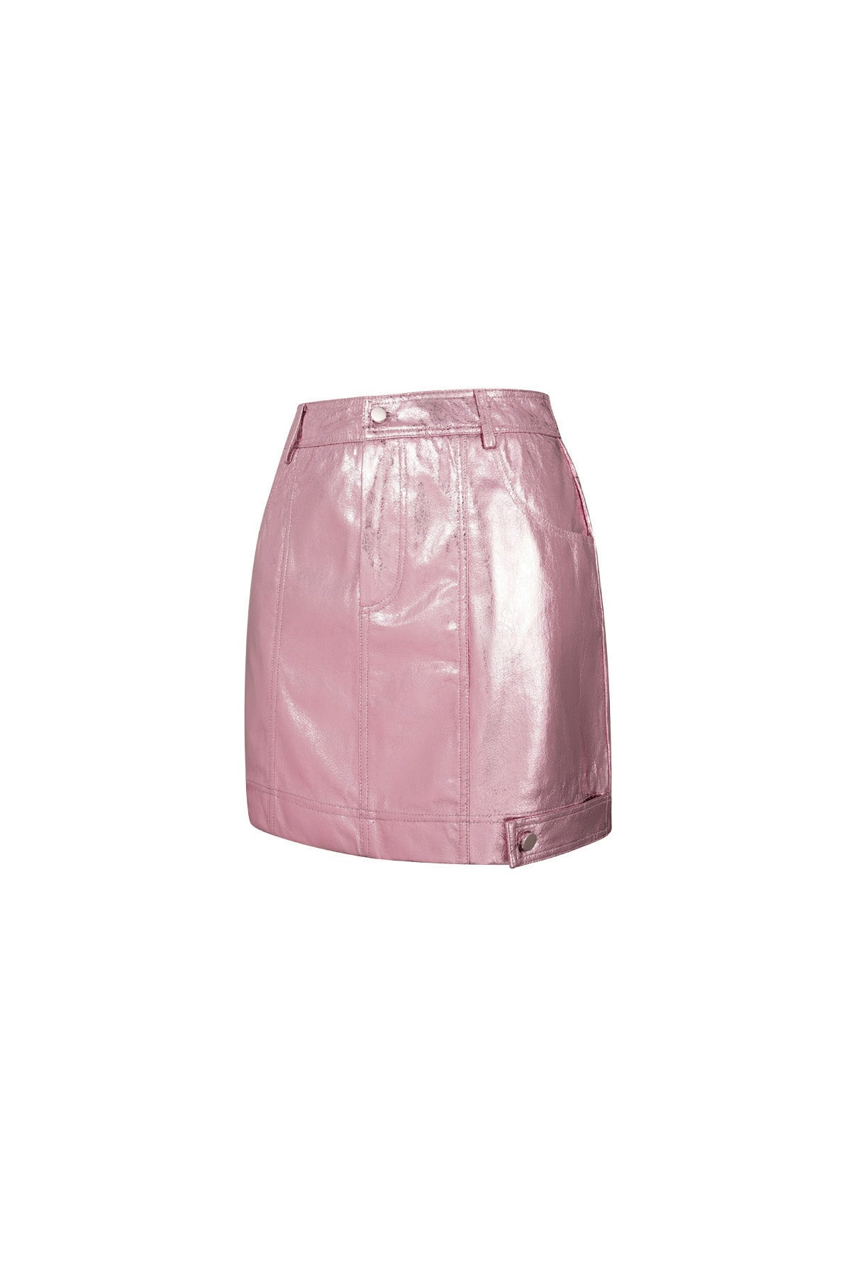 PU Minirok Sexy Solide Kleur 
