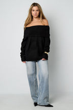 Polyestervezel Vrouwen Off-Shoulder Trui 