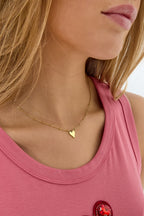 Ketting Met Bolletjes En Hartbedel