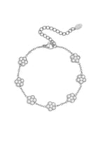 Elegante Armband Met Bloemenbedeltjes