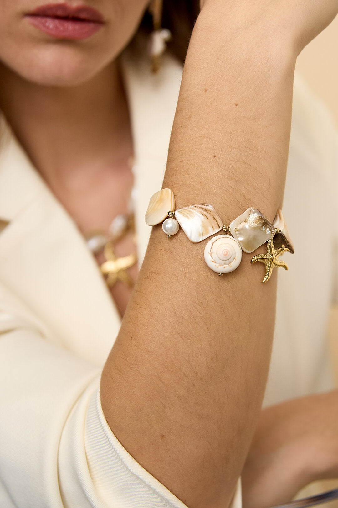 Witte Bead Armband