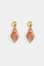 Oorbellen Met Natuursteen Look