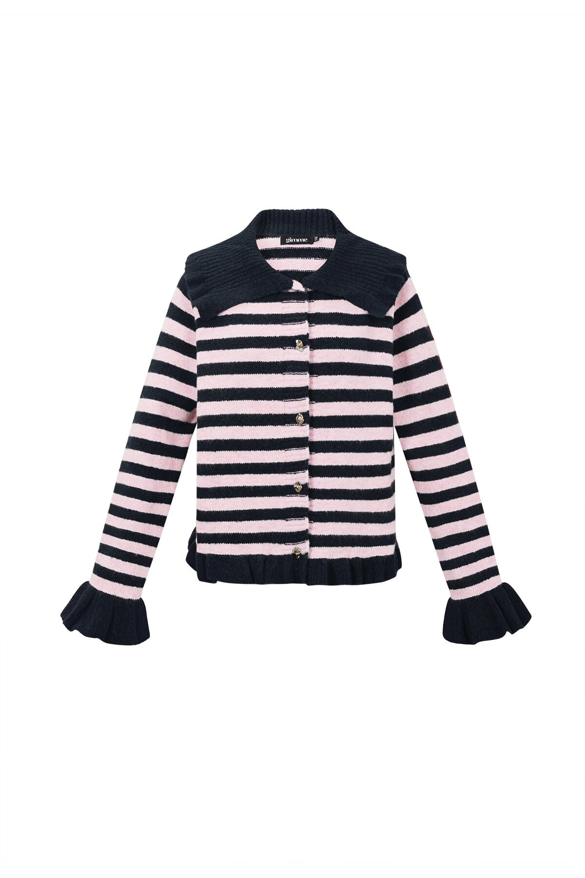 Gebreide Cardigan Casual Strepen