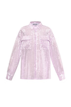 Geweven Polyestervezel Vrouwen Overhemd Elegante Solide Kleur Lente/Zomer