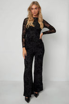 Sexy Florale Flare Broek