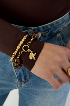 Acryl Kralen Armbanden Luipaardprint - 16mm