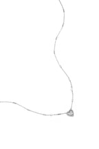 Ketting Met Parel, Steentje En Statement Hart