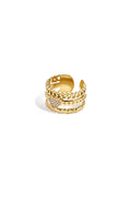 Statement Ring Met Roos In Hart